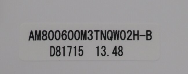 AM800600M3TNQW02H AM800600M3TNQW02H-B Original auf Lager 8,4-Zoll-LCD-Anzeige