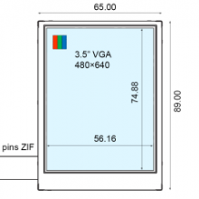 COM37H3M04DLC Ortustech 3.7