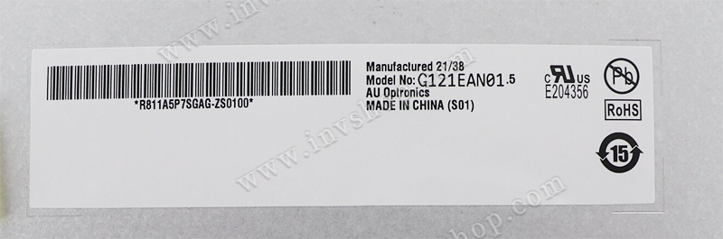 G121EAN01.5 AUO 12,1 Zoll TFT-LCD-Bildschirm 1280 * 800 Anzeige