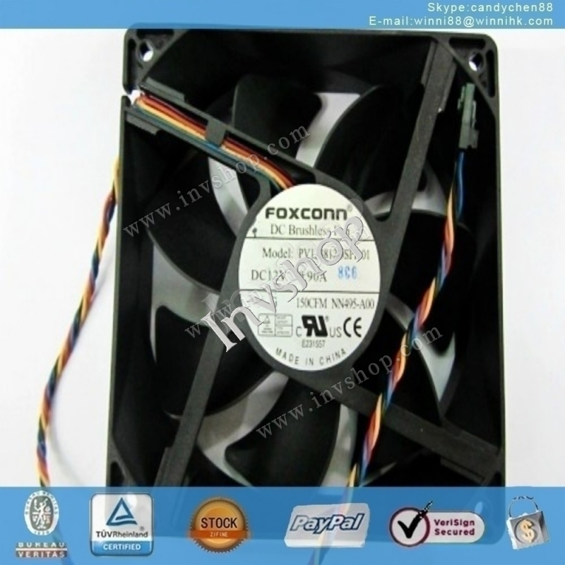 FOXCONN PV123812DSPF01 Fan 12CM 12V 0.90A 120*120*38mm 4pin