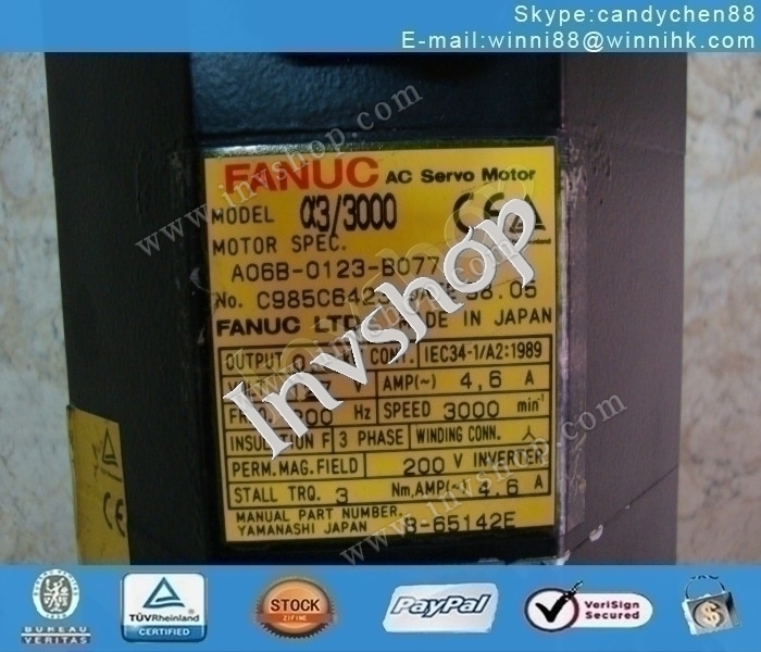 fanuc Â servo Â motor Â a06b-0123-b077