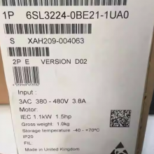 Siemens power module 6SL3224-0BE21-1UA0