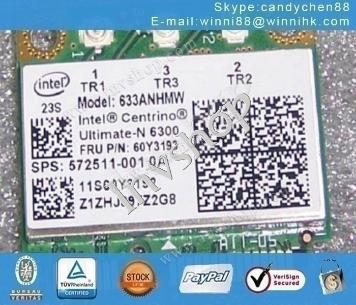 Ultimate-N Intel Centrino 6300 Wifi Card Lenovo 60Y3233 New