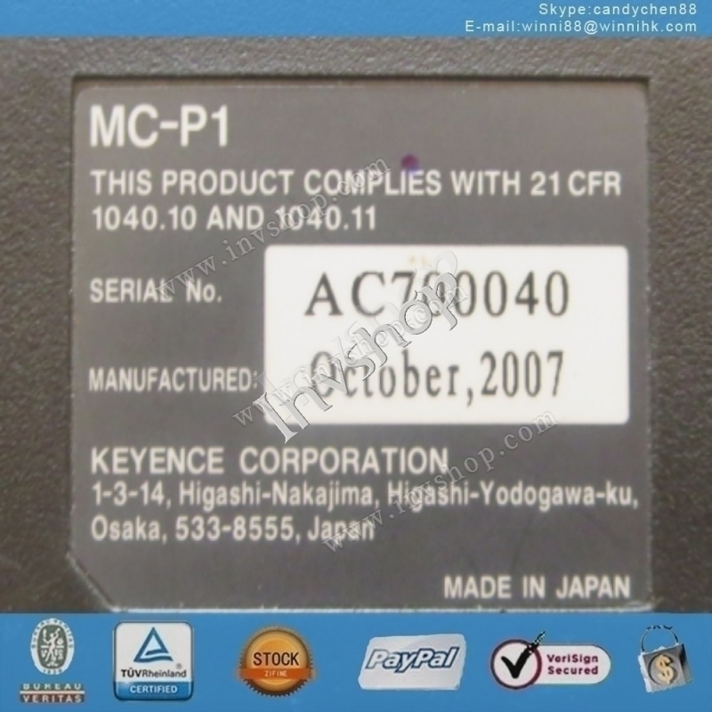 Used Keyence MC-P1 HMI Touch Screen Panel