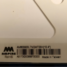 AM800600LTNQWT00H New Original 10.4-inch TFT Color Screen LVDS Interface