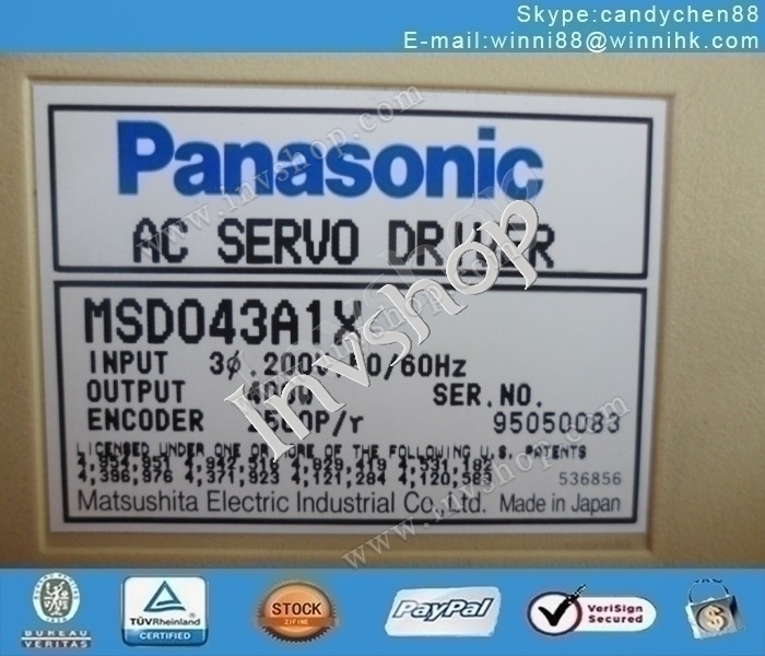 MSD043A1X Panasonic servo driver