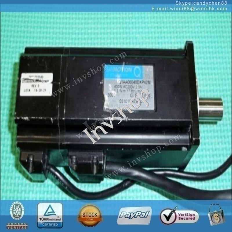 for Sanyo Q1AA06040DXP42M 400w servo motor 60 days warranty