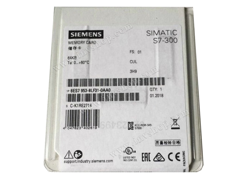 New siemens 6ES7953-8LF31-0AA0 Micro Memory Card 64 KB