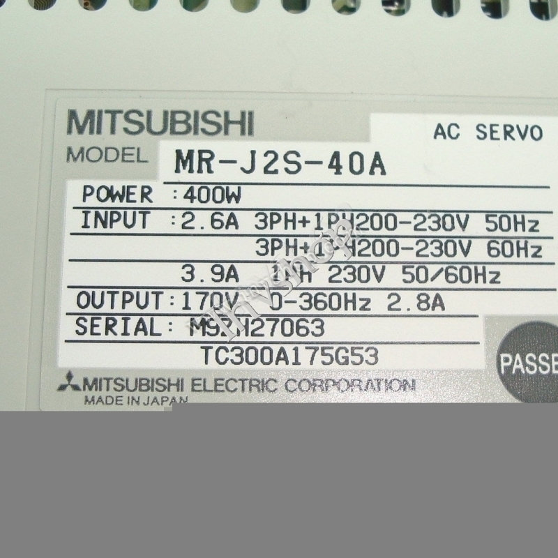 mitsubishi mr-j2s-40a servoantriebe