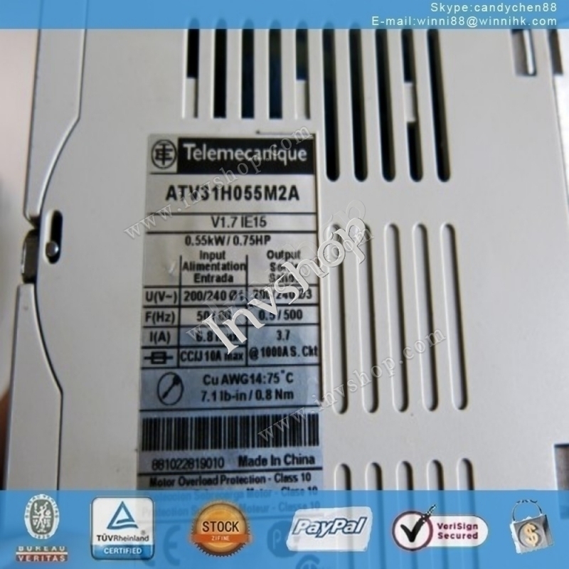 used Schneider Inverter ATV31H055M2A 0.55KW 220V ATV31