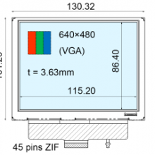 COM57H5M86KLC 5.7inch 640*480 LCD PANEL DISPLAY