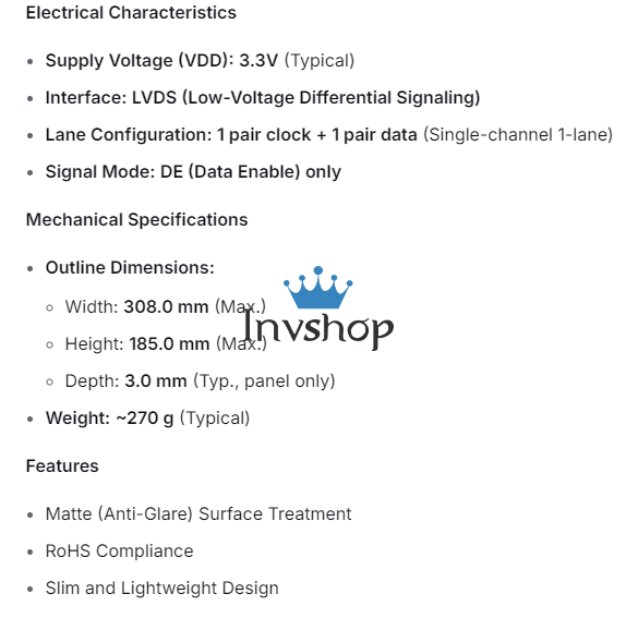 LTN133HL04-301 SAMSUNG 13.3inch lcd display Neu und Original