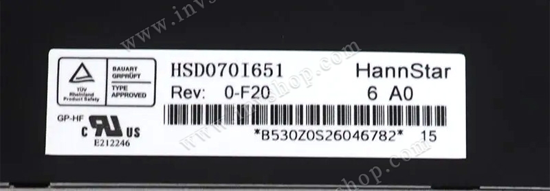 HSD070I651 HannStar 7" TFT-LCD-Bildschirm 480*234 Anzeige