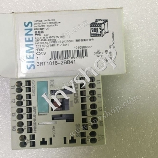 SIEMENS NEW 3RT1016-2BB41 PLC (AB8)CONTACTOR 3-POLE 24VDC F6Y7