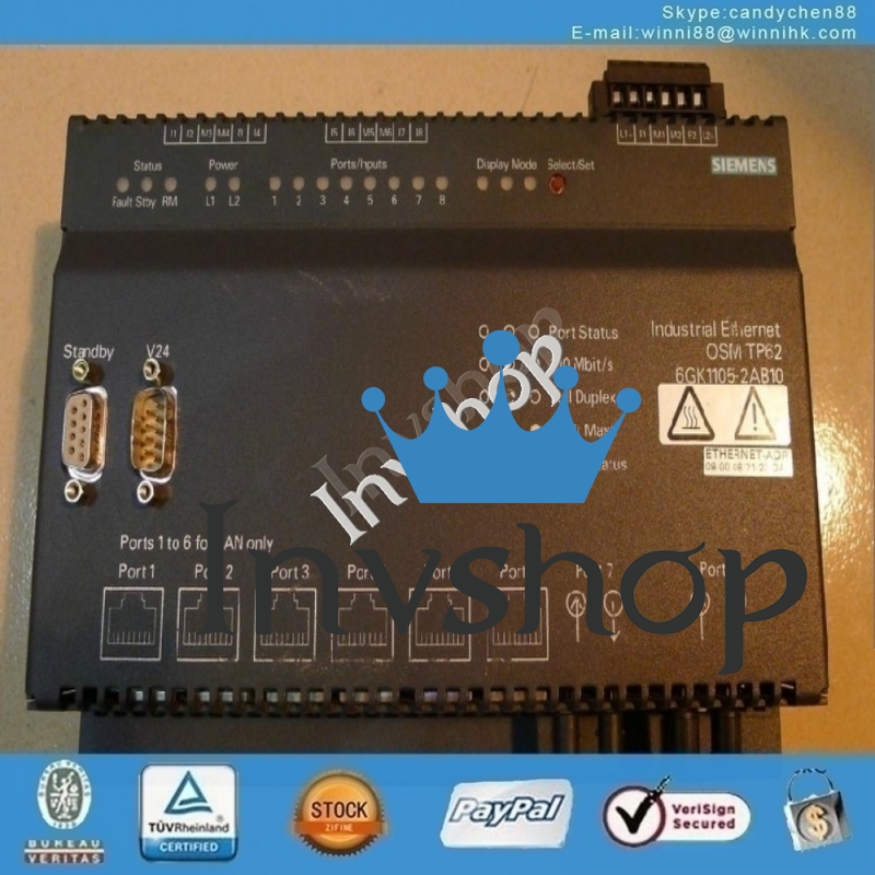 60 tage fÃ¼r siemens plc 6gk1105-2ab10 garantie verwendet