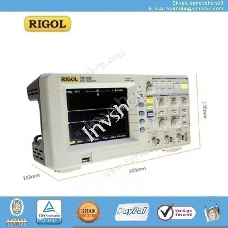 neue digital oscilloscope ds1052e 50mhz