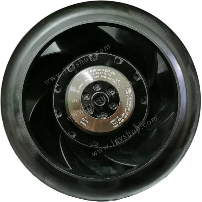 EBMPAPST R2E190-AE77-B8/M2E068-BF backward-curved centrifugal fan