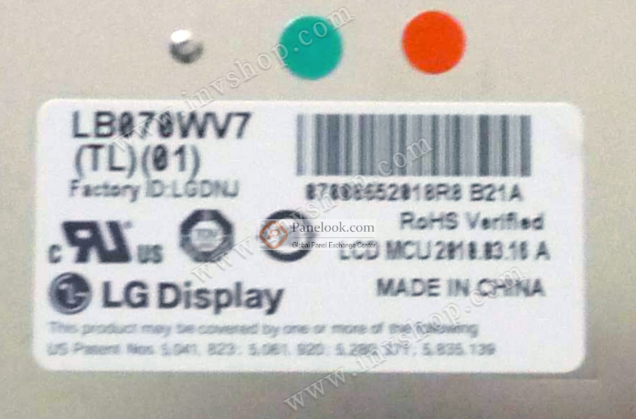 LB070WV7 TL01 7inch  800*480  a-Si TFT-LCD Panel