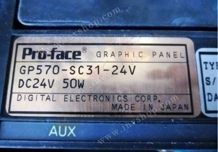 proface verwendet gp570-sc31-24v touchscreen