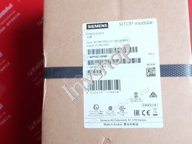 Power supply 20A Sitop modular 20A 3ph 6EP1436-3BA00