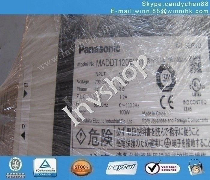 Panasonic MADDT1205N01 USED servo drives