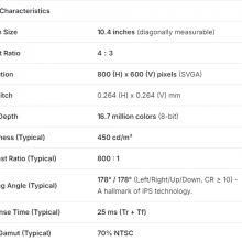 NEW KYOCERA LCD DISPLAY KCB104SV2AA-A53