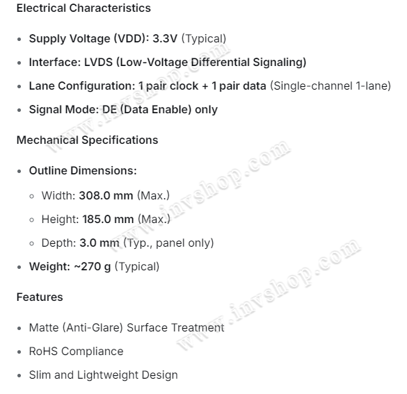 LTN133HL04-301 SAMSUNG 13.3inch lcd display Neu und Original