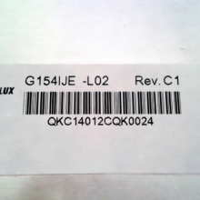 G154IJE-L02 REV.C1 FOR 15.4-inch 1280*800 LCD display PANEL