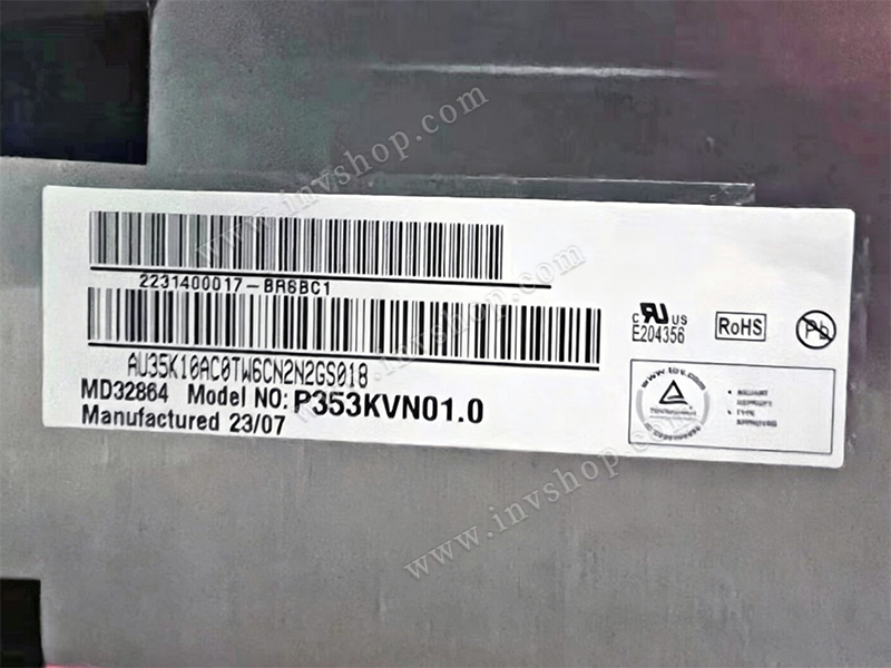 P353KVN01.0 AUO 35.3 inch 1600*1800 LCD panel Reliable