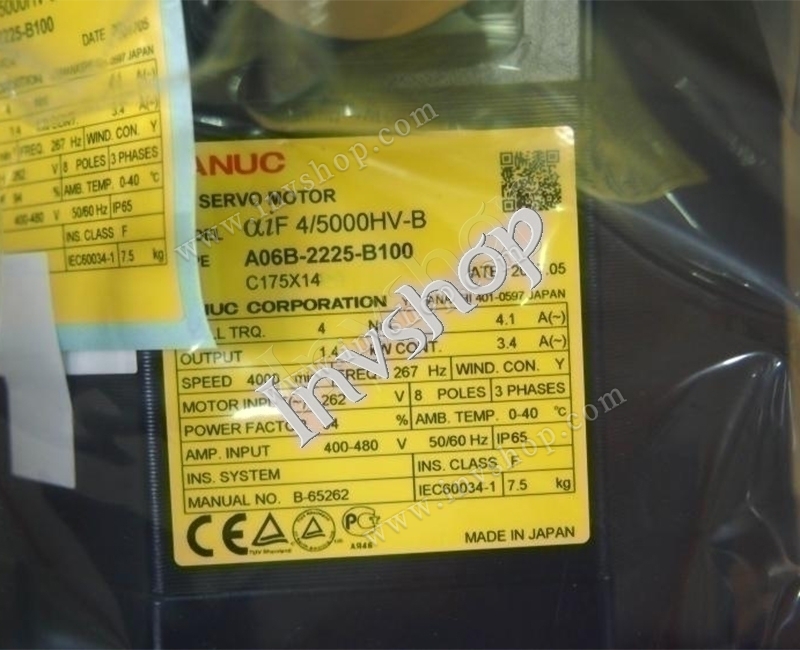 A06B-2225-B100 Fanuc-Servomotor