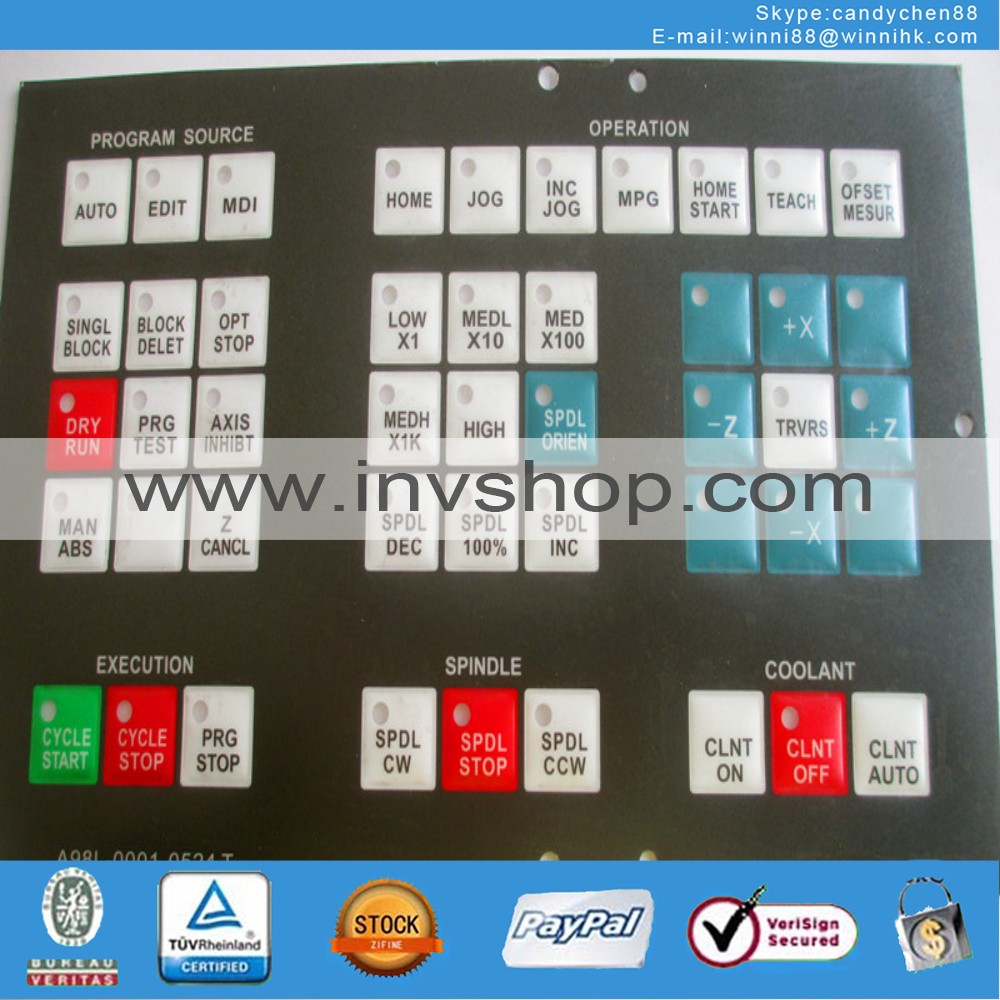 NeUe Fanuc a98-0001-0524 # T - tastatur - film