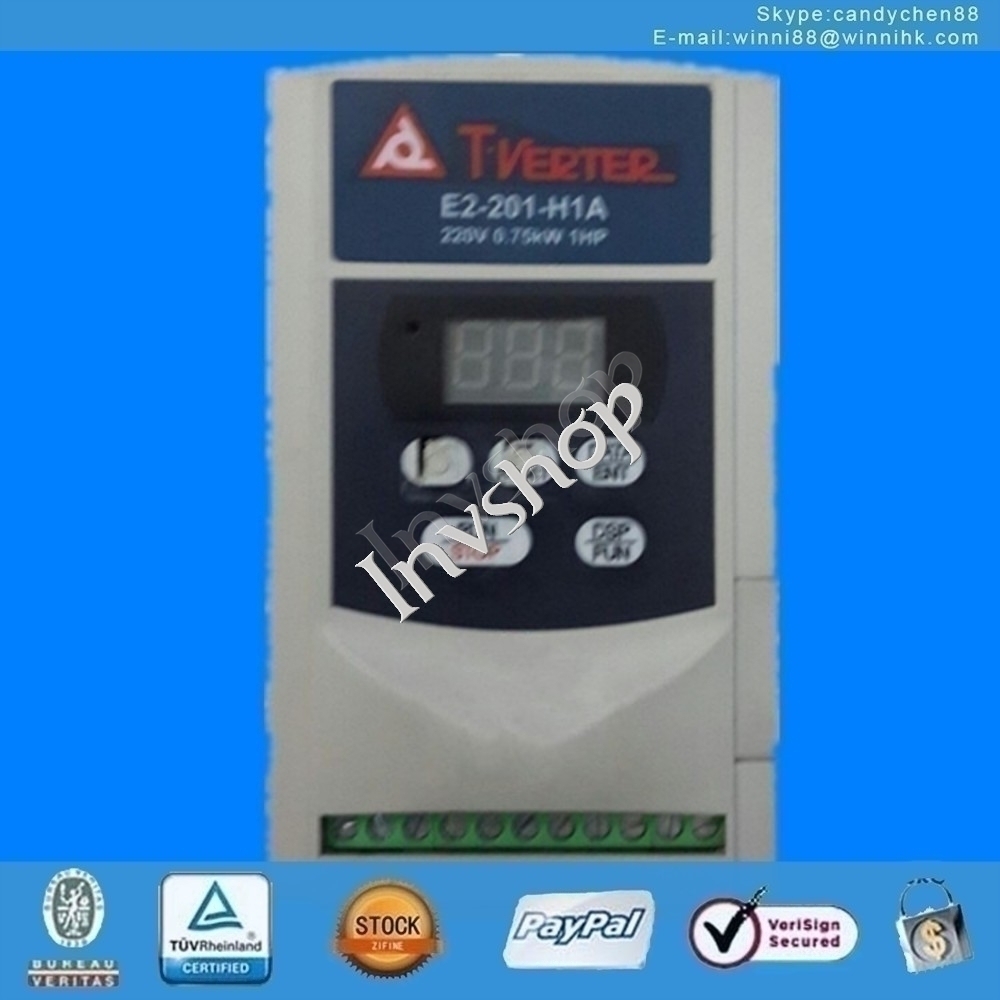 wechselrichter e2-201-h1a 0.75kw 220v getestet
