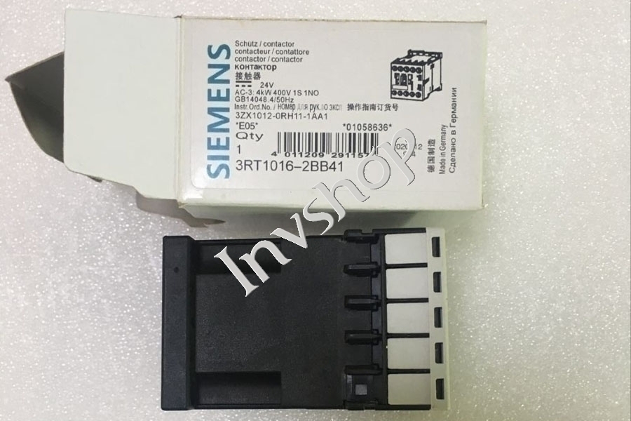SIEMENS NEW 3RT1016-2BB41 PLC (AB8)CONTACTOR 3-POLE 24VDC F6Y7
